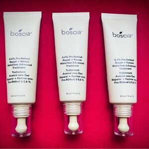 BOSCIA RETINOL LOT OF 3 NEW 0.6% Pro-Retinol Repair + Renew Advanced Treatment